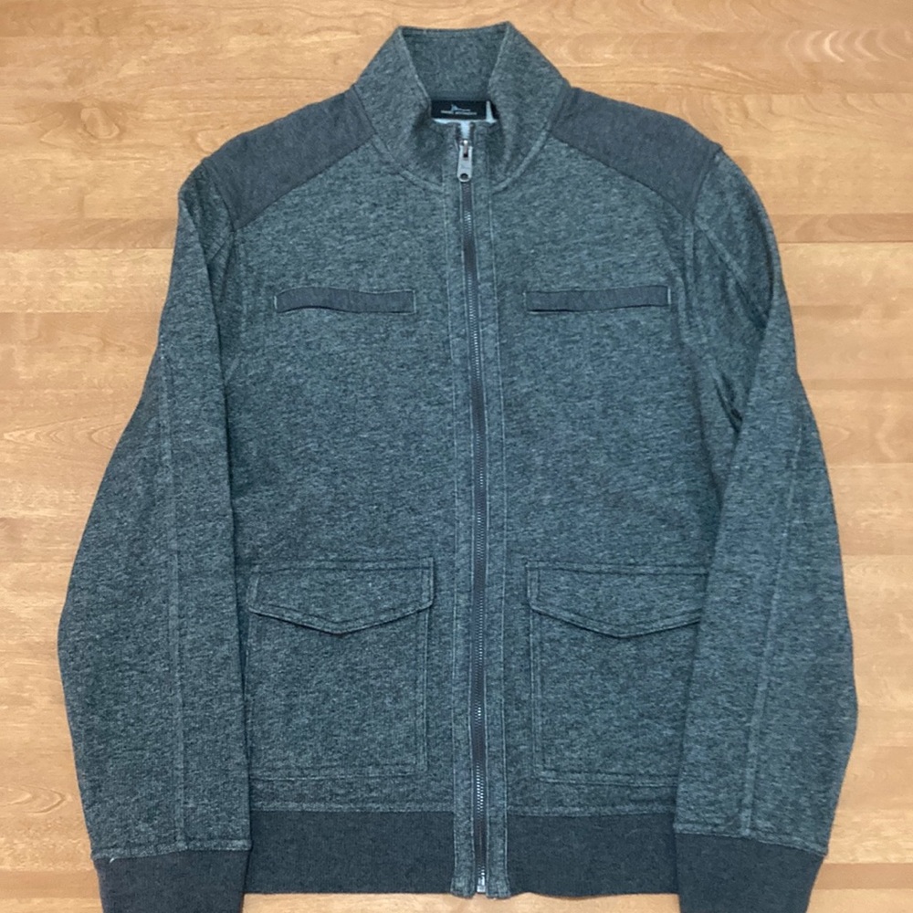 NWOT Marc Anthony Gray Four Pocket Zip Up